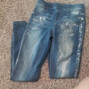 Shimmery skinny Jean's